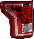 2017 Ford F-150 - Driver and Passenger Side Halogen Tail Light, With bulb(s), OE Replacement