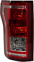 2017 Ford F-150 - Driver and Passenger Side Halogen Tail Light, With bulb(s), OE Replacement
