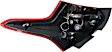 Driver and Passenger Side Tail Lights, with Bulbs, Halogen, 4-Door, Hatchback, CAPA Certified
