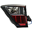 Driver and Passenger Side, Inner and Outer Halogen Tail Light, With bulb(s), OE Replacement, CAPA Certified