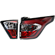 Passenger Side, Inner and Outer Halogen Tail Light, With bulb(s), OE Replacement