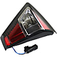 Passenger Side, Inner and Outer Halogen Tail Light, With bulb(s), OE Replacement, CAPA Certified