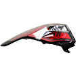 Passenger Side, Inner and Outer Tail Lights, with Bulb, Halogen, Premium type, CAPA Certified