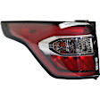 Passenger Side, Inner and Outer Tail Lights, with Bulb, Halogen, Premium type, CAPA Certified