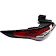 Passenger Side, Inner and Outer Tail Lights, with Bulb, Halogen, Premium type, CAPA Certified