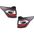 Driver and Passenger Side, Outer Halogen Tail Light, With bulb(s), OE Replacement