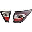 Passenger Side, Inner and Outer Halogen Tail Light, With bulb(s), OE Replacement, CAPA Certified