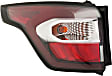 Driver and Passenger Side, Outer Halogen Tail Light, With bulb(s), OE Replacement, CAPA Certified