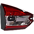Driver and Passenger Side, Inner Halogen Tail Light, With bulb(s), OE Replacement