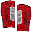 2017-2019 Ford F-250 Super Duty - Driver and Passenger Side Halogen Tail Light, With bulb(s), OE Replacement