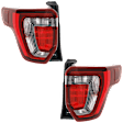 Driver and Passenger Side LED Tail Light, With bulb(s), OE Replacement