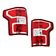 Driver and Passenger Side Halogen Tail Light, With bulb(s), OE Replacement