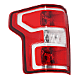 Driver and Passenger Side Halogen Tail Light, With bulb(s), OE Replacement