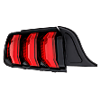 Driver and Passenger Side Halogen/LED Combo Tail Light, With bulb(s), OE Replacement, CAPA Certified