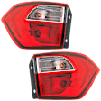 Driver and Passenger Side, Outer LED Tail Light, With bulb(s), OE Replacement, CAPA Certified