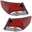 Driver and Passenger Side, Outer Tail Lights, With bulb(s), LED