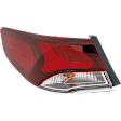 Driver and Passenger Side, Outer Tail Lights, With bulb(s), LED
