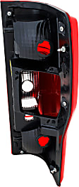 2022 Ford F-250 Super Duty King Ranch - Driver and Passenger Side Halogen Tail Light, Without bulb(s), For Models With Blind Spot Detection, Clear & Red Lens, CAPA Certified