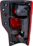 2022 Ford F-250 Super Duty King Ranch - Driver and Passenger Side Halogen Tail Light, Without bulb(s), For Models With Blind Spot Detection, Clear & Red Lens, CAPA Certified