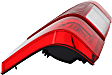 2022 Ford F-250 Super Duty King Ranch - Driver and Passenger Side Halogen Tail Light, Without bulb(s), For Models With Blind Spot Detection, Clear & Red Lens, CAPA Certified