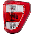 Driver and Passenger Side Tail Lights, with Bulbs, Halogen, For Models without Blind Spot Detection, CAPA Certified