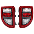 Driver and Passenger Side Halogen/LED Combo Tail Light, With bulb(s), OE Replacement, CAPA Certified