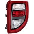 Driver and Passenger Side Halogen/LED Combo Tail Light, With bulb(s), OE Replacement, CAPA Certified