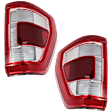 Driver and Passenger Side LED Tail Light, With bulb(s), OE Replacement, CAPA Certified