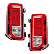 Driver and Passenger Side Halogen Tail Light, With bulb(s), OE Replacement, CAPA Certified