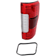 Driver and Passenger Side LED Tail Light, With bulb(s), OE Replacement, Crew Cab Pickup, CAPA Certified