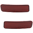 Rear, Driver and Passenger Side Bumper Reflector