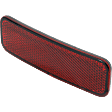 Rear, Driver and Passenger Side Bumper Reflector