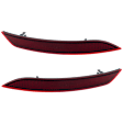 Rear, Driver and Passenger Side Bumper Reflector