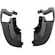 Rear, Driver and Passenger Side Bumper End, Textured Plastic