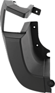 Rear, Driver and Passenger Side Bumper End, Textured Plastic