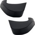 Rear, Driver and Passenger Side Bumper End, Textured Plastic