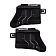 Rear, Driver and Passenger Side Bumper Brackets, Sedan