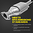 Firewall and Radiator Side Catalytic Converters, 3.5/3.7L Engs, Non-EcoBoost, Federal EPA Standard, 46-State Legal (Cannot ship to CA, CO, NY or ME)