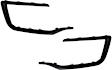 Front, Driver and Passenger Side Bumper Trim, Textured Black