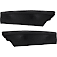 Front, Driver and Passenger Side Bumper Filler, Black
