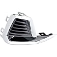 Front, Driver and Passenger Side Fog Light Trims, Chrome