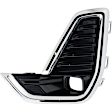 Front, Driver and Passenger Side Fog Light Trims, Chrome