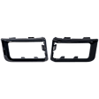 Front, Driver and Passenger Side Fog Light Trims, Black