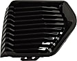 Fog Light Cover - Front, Driver and Passenger Side, Black