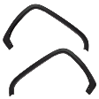 Front, Driver and Passenger Side Fender Trim, Textured Black