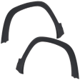 Front, Driver and Passenger Side Fender Flares, Textured Black CAPA Certified