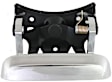Tailgate Handle and Bezel, Chrome Lever with Textured Black Bezel Plastic Without Camera Hole Without Key Hole
