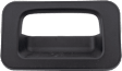 Tailgate Handle and Bezel, Chrome Lever with Textured Black Bezel Plastic Without Camera Hole Without Key Hole