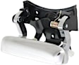 Tailgate Handle and Bezel, Chrome Lever with Textured Black Bezel Plastic Without Camera Hole Without Key Hole