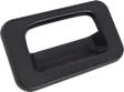 Tailgate Handle and Bezel, Chrome Lever with Textured Black Bezel Plastic Without Camera Hole Without Key Hole